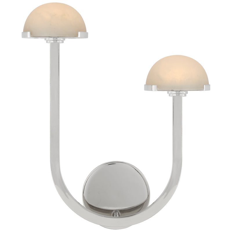 Visual Comfort Signature KW 2623PN-ALB LED Wall Sconce, Polished Nickel