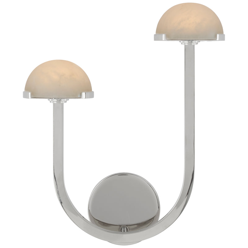Visual Comfort Signature KW 2624PN-ALB LED Wall Sconce, Polished Nickel