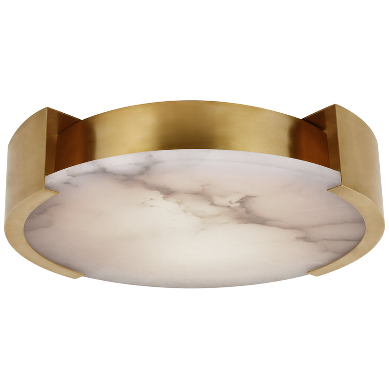Visual Comfort Signature KW 4016AB-ALB LED Flush Mount, Antique-Burnished Brass