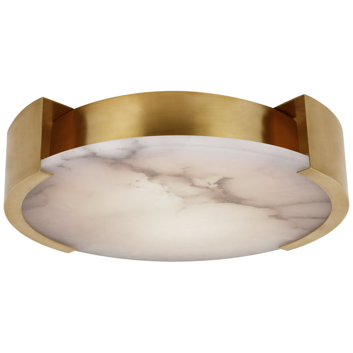 Visual Comfort Signature KW 4016AB-ALB LED Flush Mount, Antique-Burnished Brass