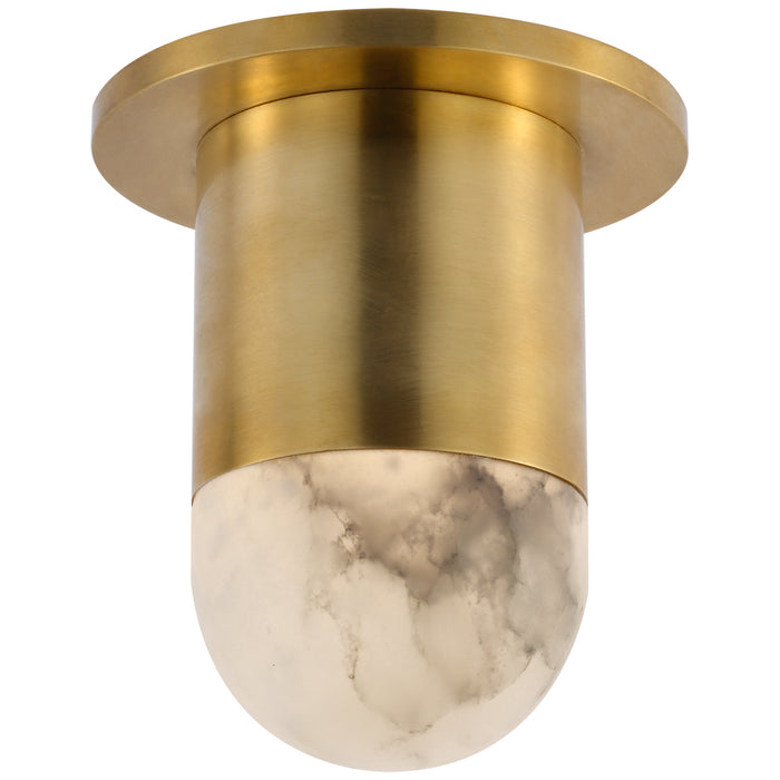 Visual Comfort Signature KW 4018AB-ALB LED Flush Mount, Antique-Burnished Brass