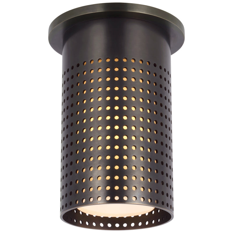Visual Comfort Signature KW 4053BZ-WG LED Flush Mount, Bronze