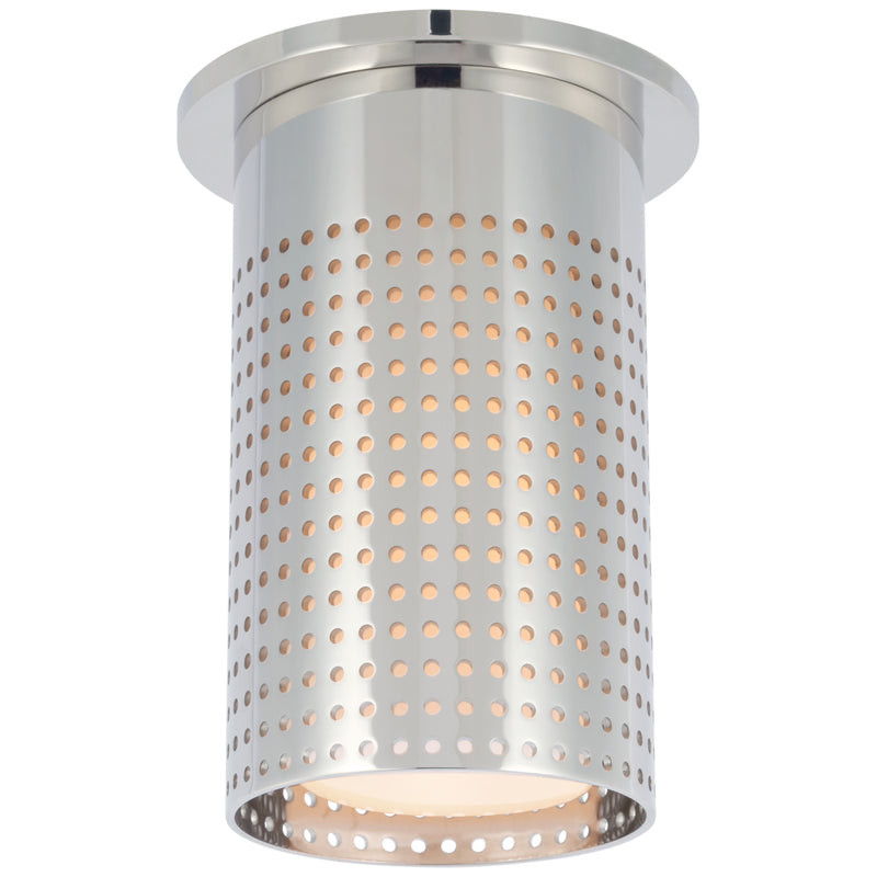 Visual Comfort Signature KW 4053PN-WG LED Flush Mount, Polished Nickel