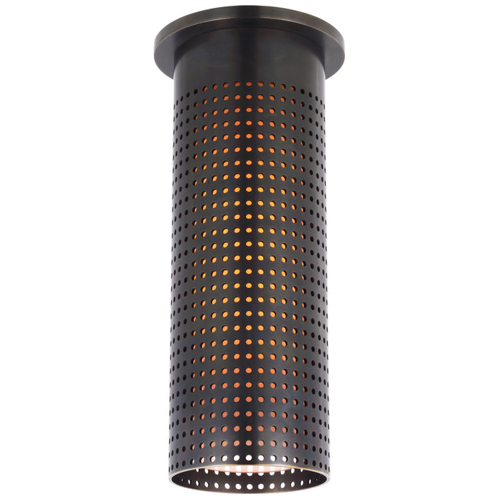Visual Comfort Signature KW 4064BZ-WG LED Flush Mount, Bronze