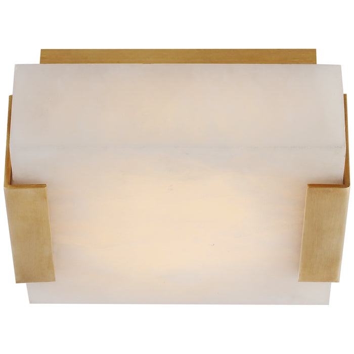 Visual Comfort Signature KW 4110AB-ALB LED Flush Mount, Antique-Burnished Brass