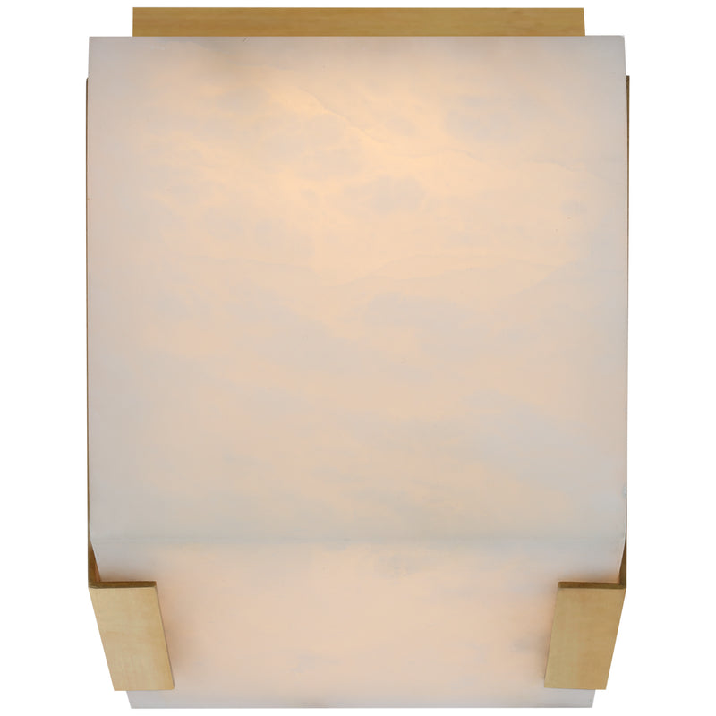 Visual Comfort Signature KW 4111AB-ALB LED Flush Mount, Antique-Burnished Brass