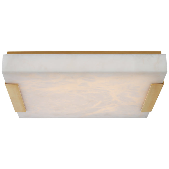 Visual Comfort Signature KW 4115AB-ALB LED Flush Mount, Antique-Burnished Brass