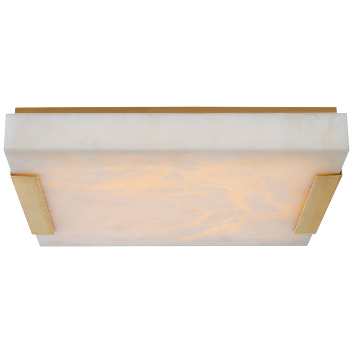 Visual Comfort Signature KW 4115AB-ALB LED Flush Mount, Antique-Burnished Brass