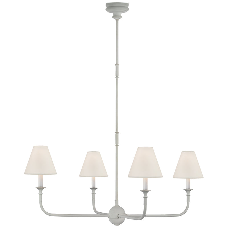 Visual Comfort Signature TOB 5451PW-L Four Light Chandelier, Plaster White