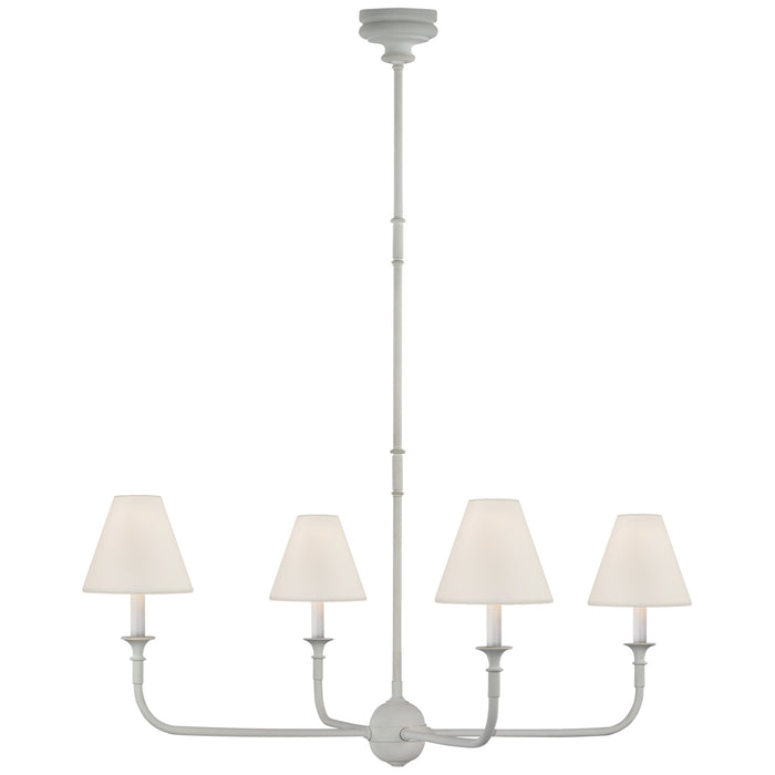 Visual Comfort Signature TOB 5451PW-L Four Light Chandelier, Plaster White