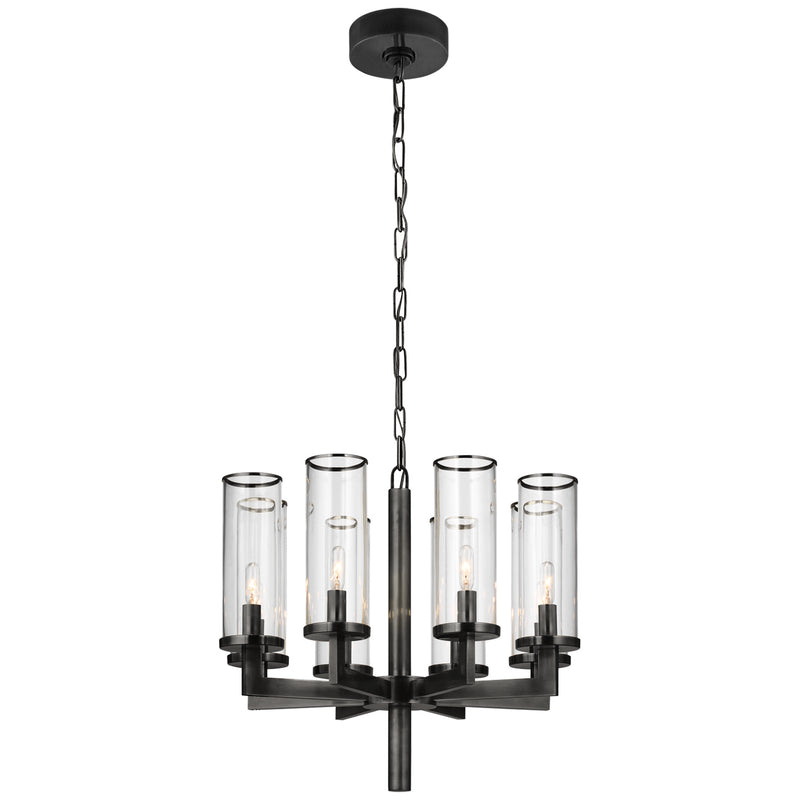 Visual Comfort Signature KW 5200BZ-CG Eight Light Chandelier, Bronze
