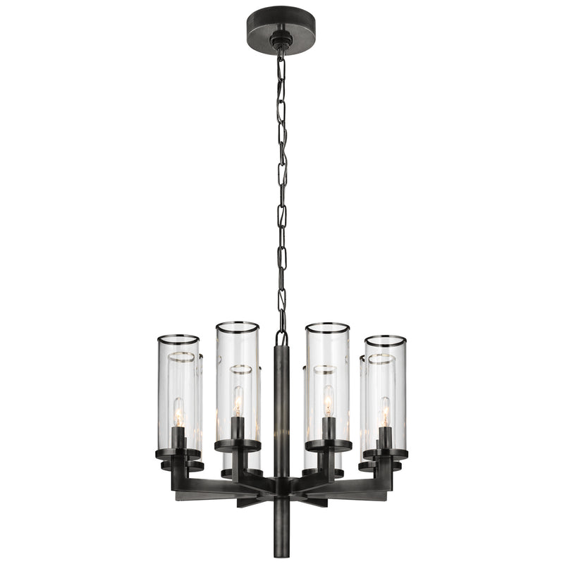 Visual Comfort Signature KW 5200BZ-CG Eight Light Chandelier, Bronze