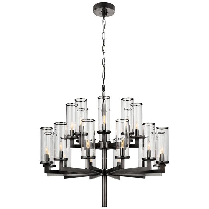 Visual Comfort Signature KW 5201BZ-CG 20 Light Chandelier, Bronze
