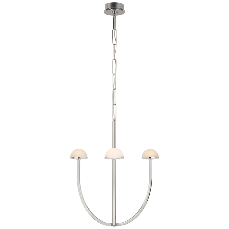 Visual Comfort Signature KW 5620PN-ALB LED Chandelier, Polished Nickel