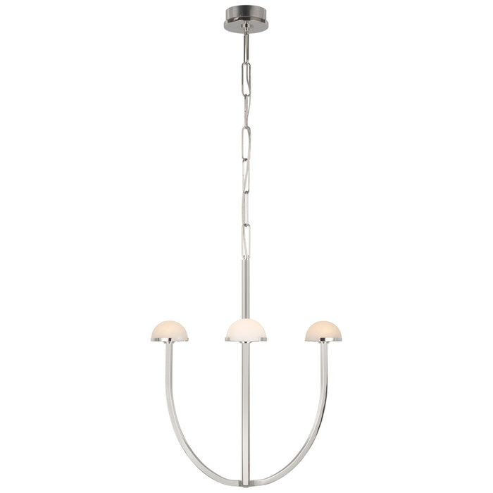 Visual Comfort Signature KW 5620PN-ALB LED Chandelier, Polished Nickel