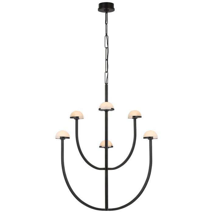 Visual Comfort Signature KW 5621BZ-ALB LED Chandelier, Bronze