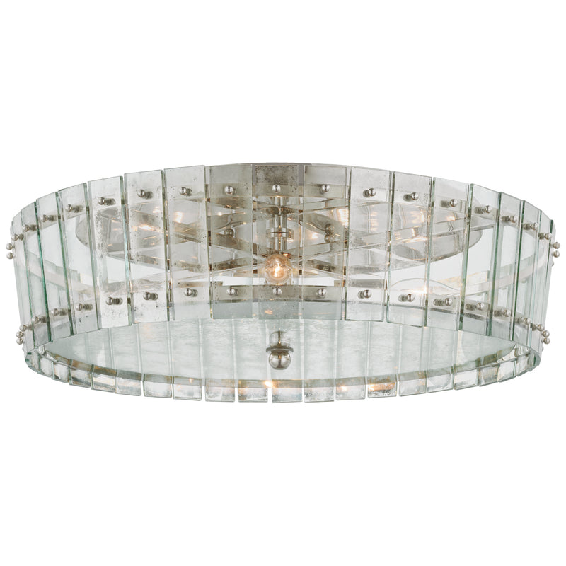Visual Comfort Signature S 4652PN-AM Four Light Flush Mount, Polished Nickel
