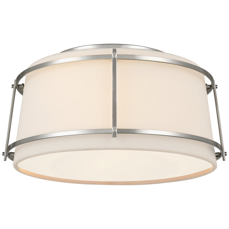 Visual Comfort Signature S 4685PN-L/FA LED Flush Mount, Polished Nickel