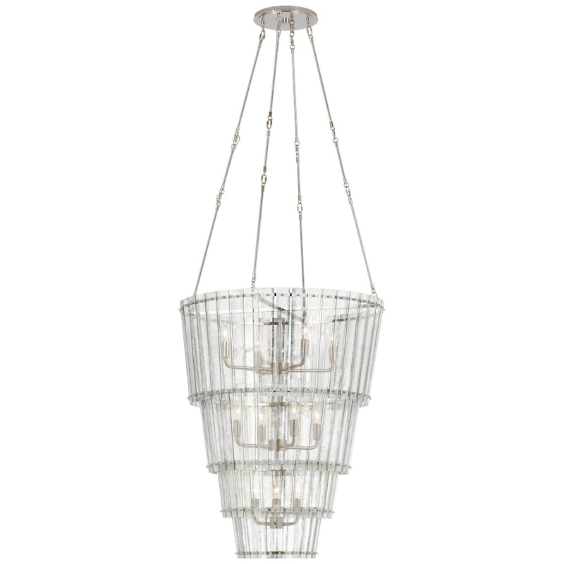 Visual Comfort Signature S 5657PN-AM 12 Light Chandelier, Polished Nickel
