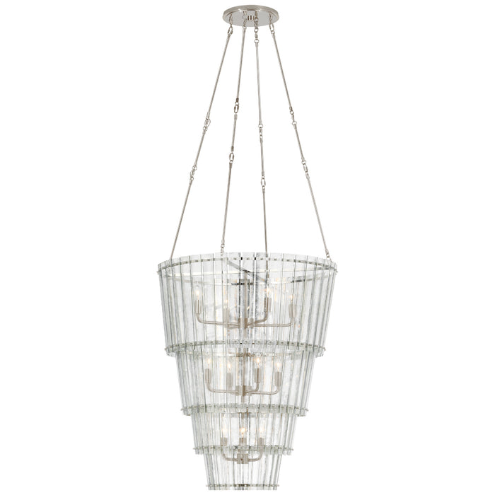 Visual Comfort Signature S 5657PN-AM 12 Light Chandelier, Polished Nickel