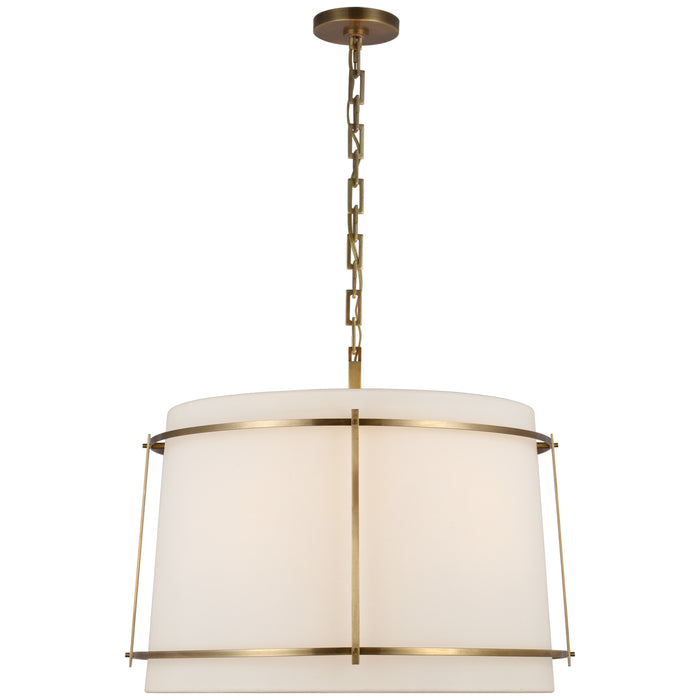 Visual Comfort Signature S 5687HAB-L/FA LED Pendant, Hand-Rubbed Antique Brass