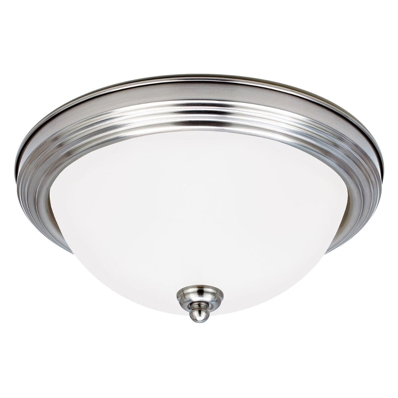 Generation Lighting 77065-962 Three Light Flush Mount, Brushed Nickel