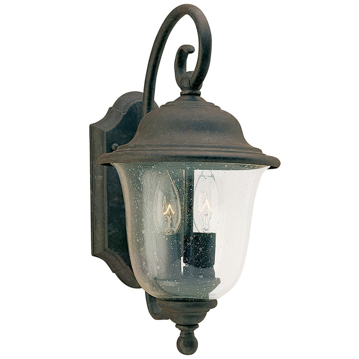 Generation Lighting 8459-46 Two Light Outdoor Wall Lantern, Oxidized Bronze