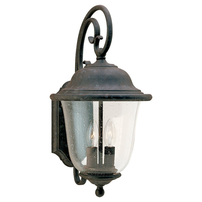 Generation Lighting 8460-46 Two Light Outdoor Wall Lantern, Oxidized Bronze
