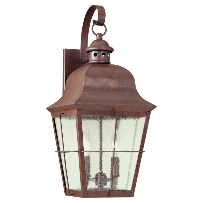 Generation Lighting 8463-44 Two Light Outdoor Wall Lantern, Weathered Copper