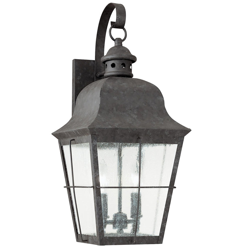 Generation Lighting 8463-46 Two Light Outdoor Wall Lantern, Oxidized Bronze