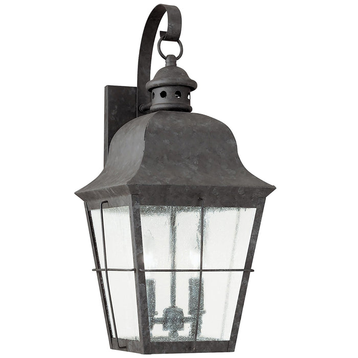 Generation Lighting 8463-46 Two Light Outdoor Wall Lantern, Oxidized Bronze