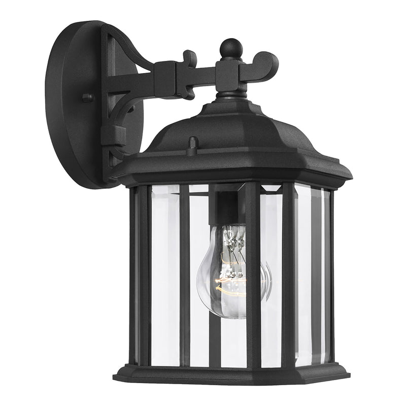 Generation Lighting 84029-12 One Light Outdoor Wall Lantern, Black