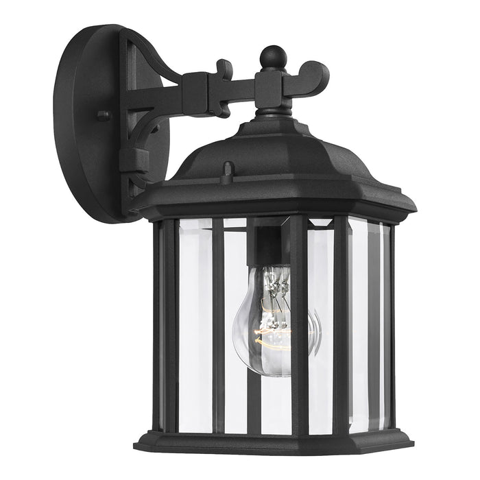 Generation Lighting 84029-12 One Light Outdoor Wall Lantern, Black
