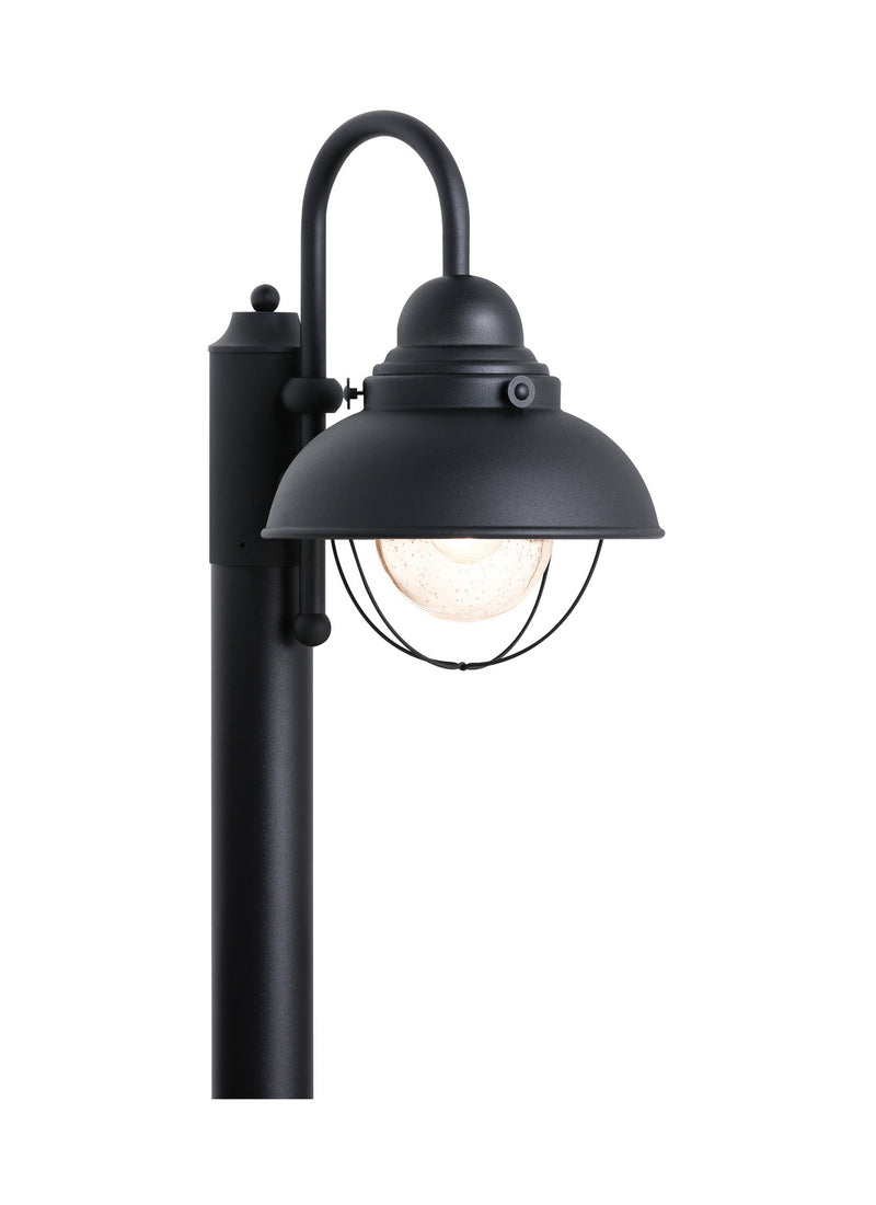 Generation Lighting 8269-12 One Light Outdoor Post Lantern, Black
