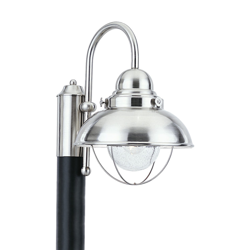 Generation Lighting 8269-98 One Light Outdoor Post Lantern, Brushed Stainless