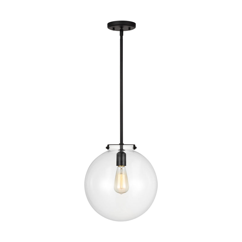 Visual Comfort Studio 6692101-112 One Light Pendant, Midnight Black