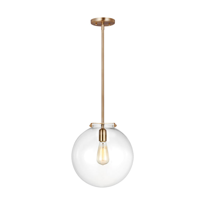 Visual Comfort Studio 6692101-848 One Light Pendant, Satin Brass