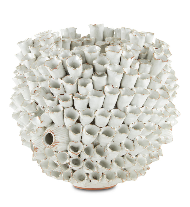 Currey and Company 1200-0491 Vase, White