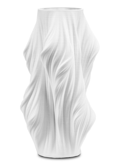 Currey and Company 1200-0519 Vase, White