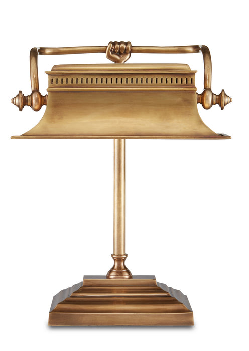 Currey and Company 6000-0758 One Light Table Lamp, Vintage Brass