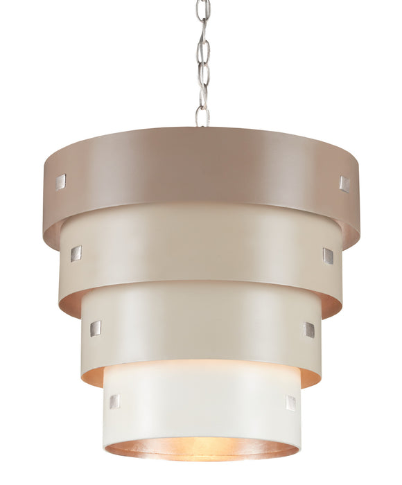 Currey and Company 9000-0852 One Light Pendant, Taupe/Champagne