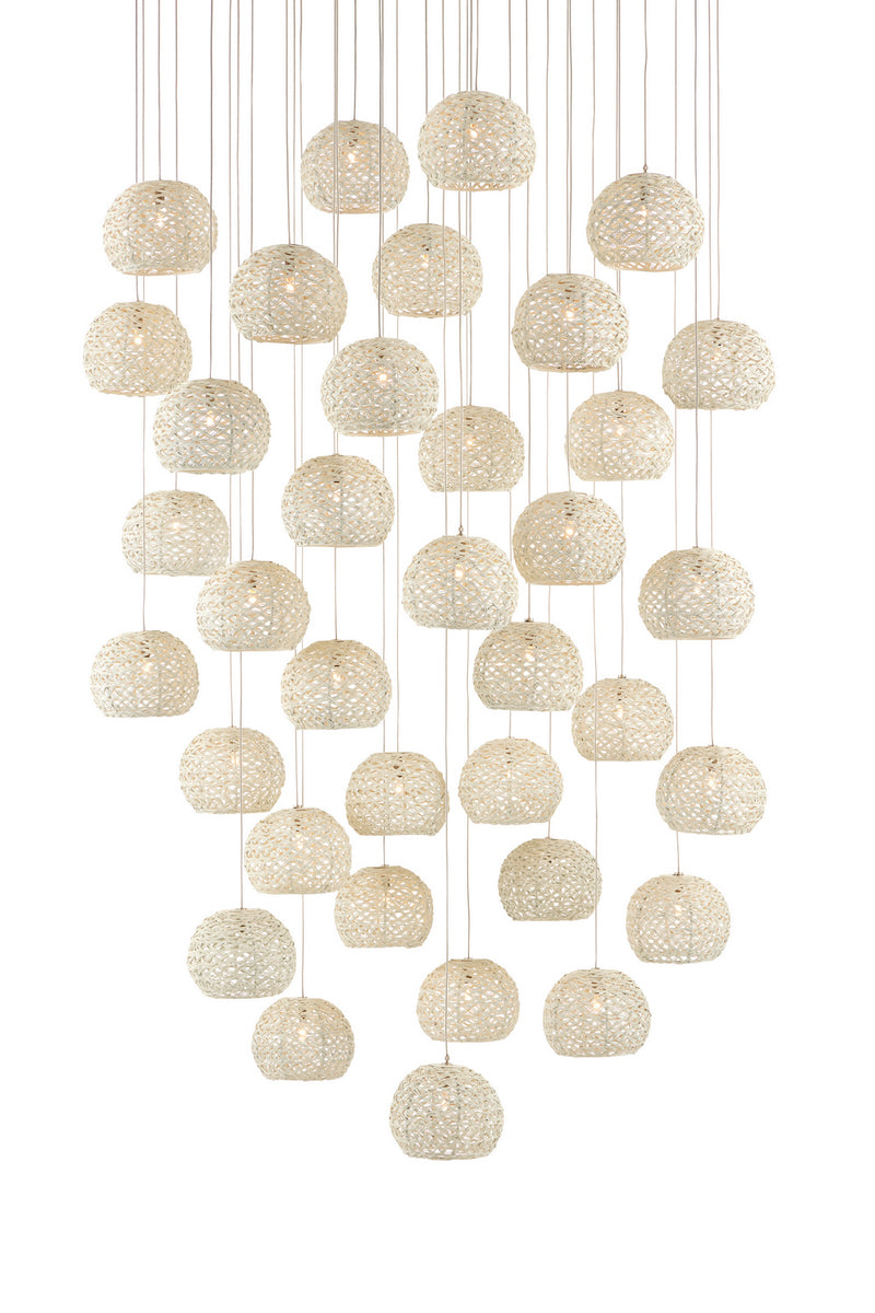 Currey and Company 9000-0915 36 Light Pendant, Sugar White