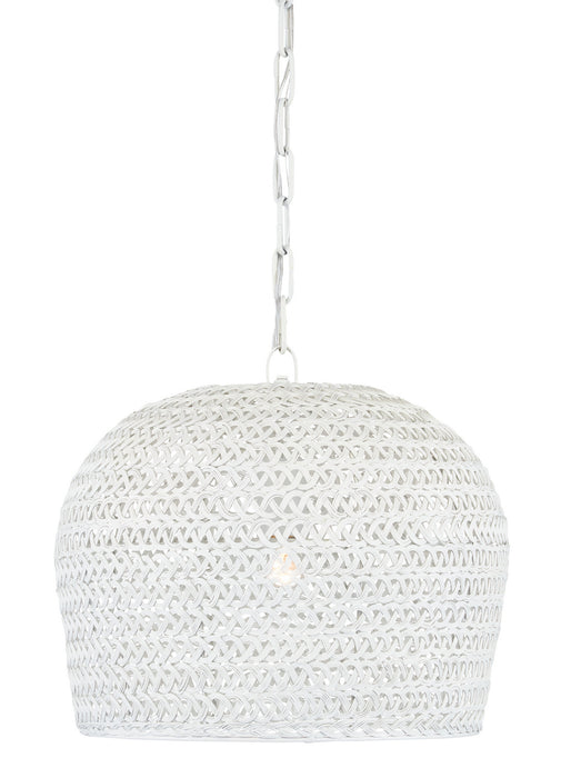 Currey and Company 9000-0870 One Light Chandelier, White