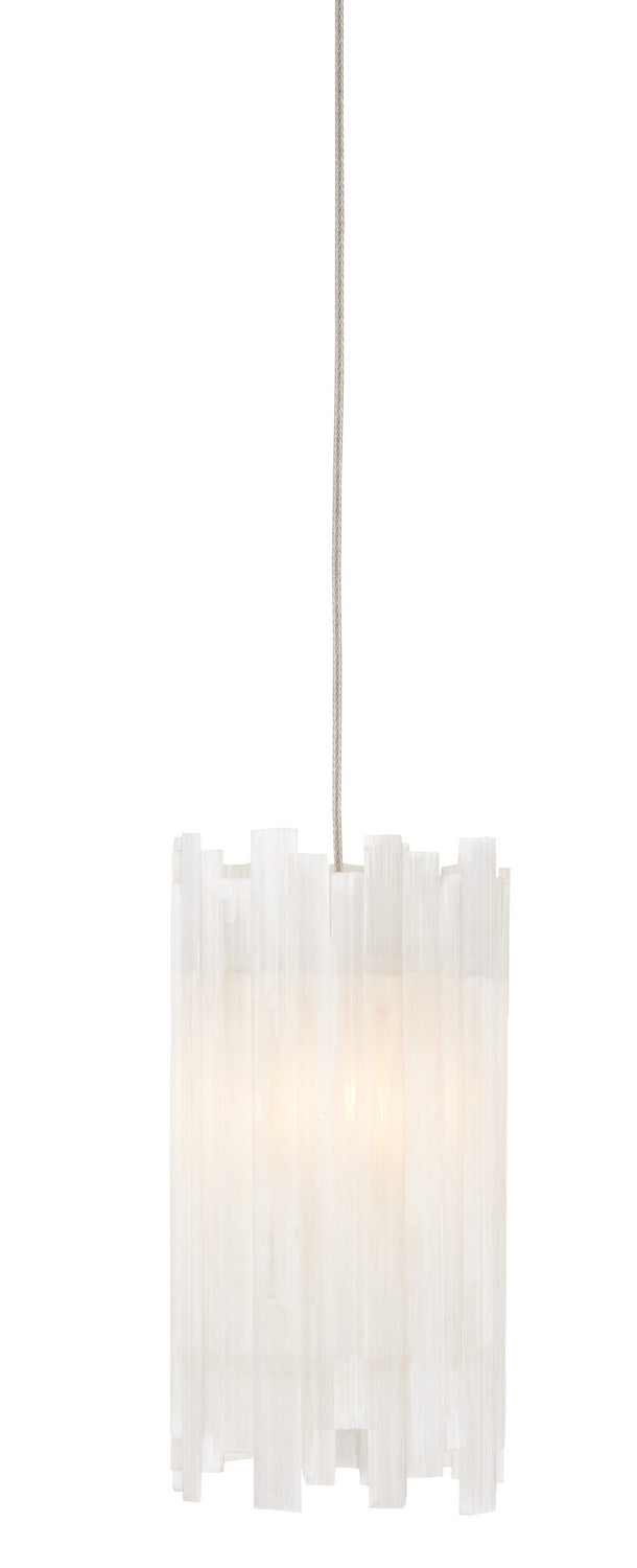 Currey and Company 9000-0881 One Light Pendant, Frosted White