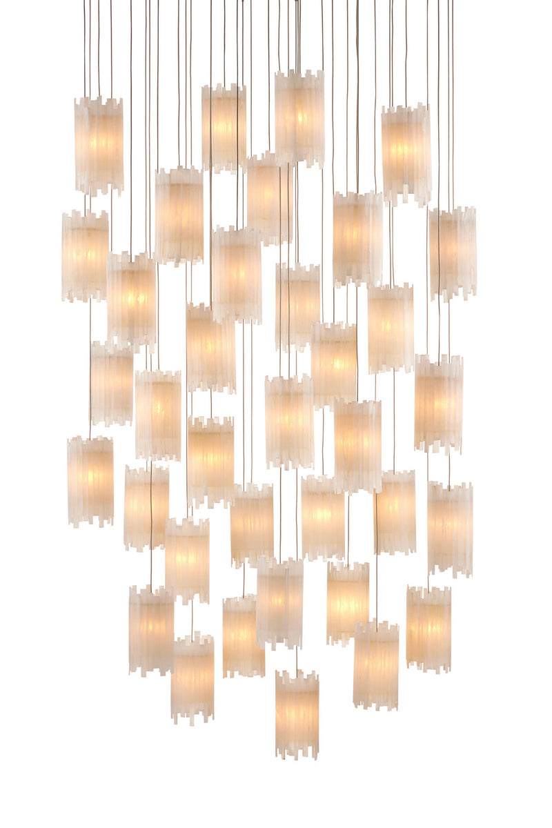 Currey and Company 9000-0887 36 Light Pendant, Frosted White