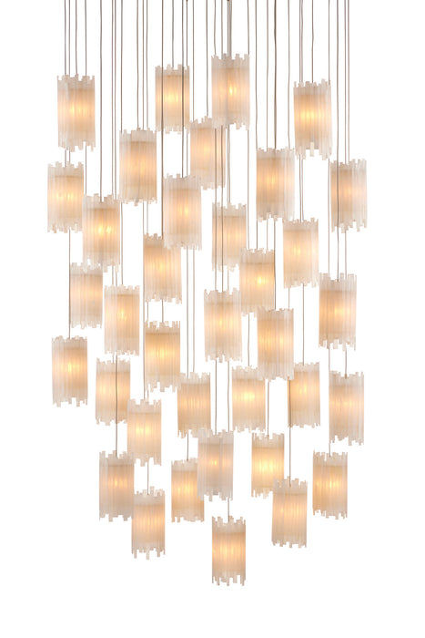 Currey and Company 9000-0887 36 Light Pendant, Frosted White