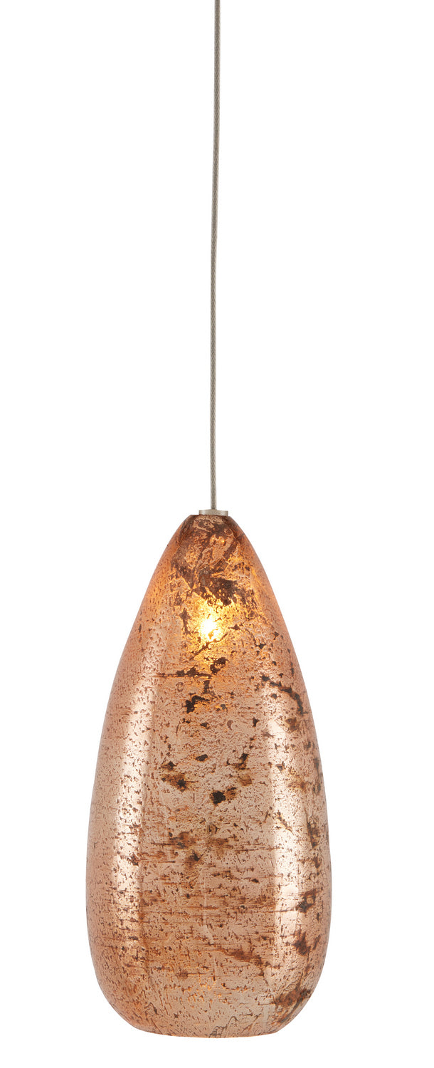Currey and Company 9000-0902 One Light Pendant, Copper