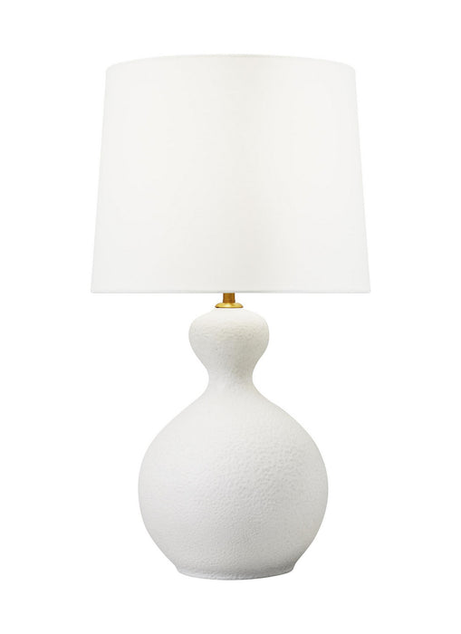 Visual Comfort Studio AET1061MRW1 One Light Table Lamp, Marion White