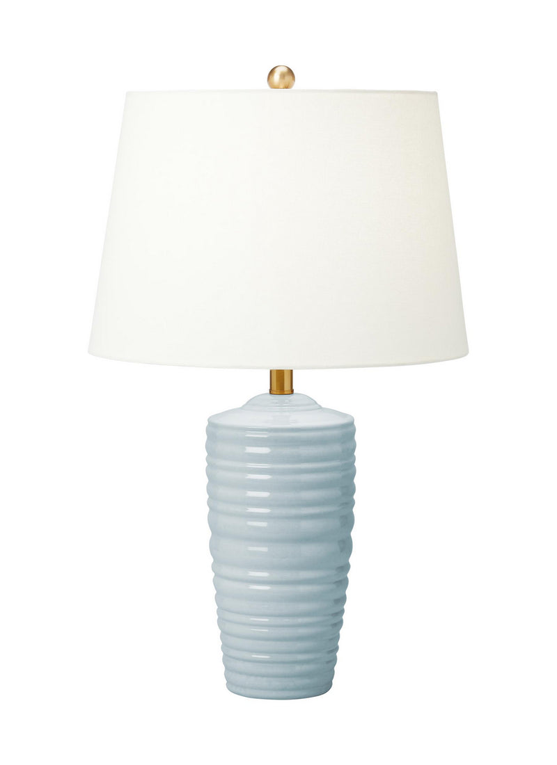 Visual Comfort Studio CT1201FRA1 One Light Table Lamp, Frosted Anglia