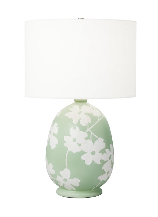 Visual Comfort Studio HT1001WLSMG1 One Light Table Lamp, Semi Matte Green